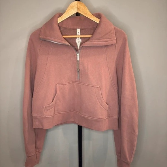 lululemon athletica Tops - lululemon athletica Rose Half-Zip Pullover Hoodie